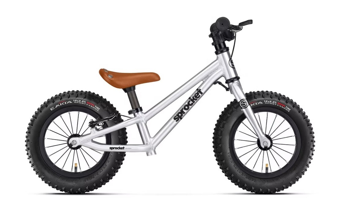 SPROCKET 12" PUSH BIKE - SILVER