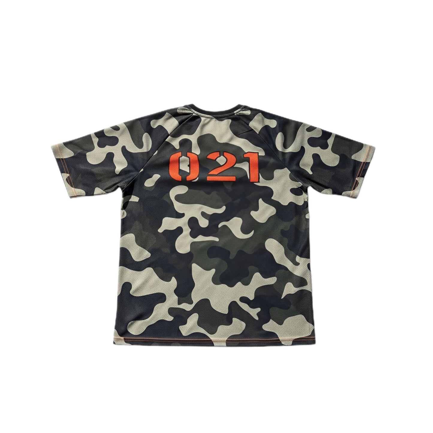 LAMBZ AFRICAN AIR-CON SHORT SLEEVE JERSEY | CAMO-ORANGE