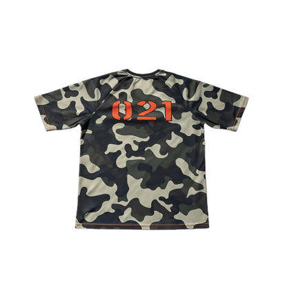LAMBZ AFRICAN AIR-CON SHORT SLEEVE JERSEY | CAMO-ORANGE