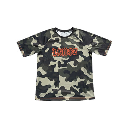 LAMBZ AFRICAN AIR-CON SHORT SLEEVE JERSEY | CAMO-ORANGE